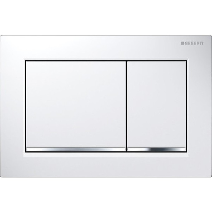 Смывная клавиша GEBERIT OMEGA 30 115,080.KJ.1 белый хром глянец