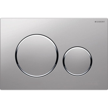 Смывная клавиша GEBERIT SIGMA 20 115.882.JQ.1 хром матовый не остаются отпечатки пальцев